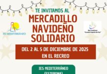 El IES Mediterráneo de Estepona celebra su IV Mercadillo Navideño Solidario a beneficio de Payasos de Hospital y la protectora AGYA