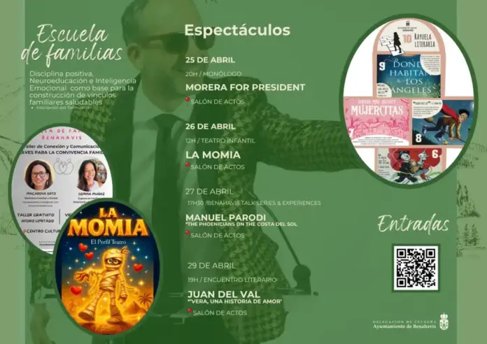 Benahavís programa 7 actividades culturales del 22 al 29 de abril con entrada gratuita en las tertulias literarias