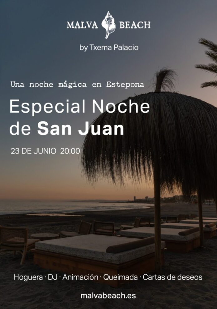 Malva Beach celebra la noche de San Juan en la playa de la Rada de Estepona